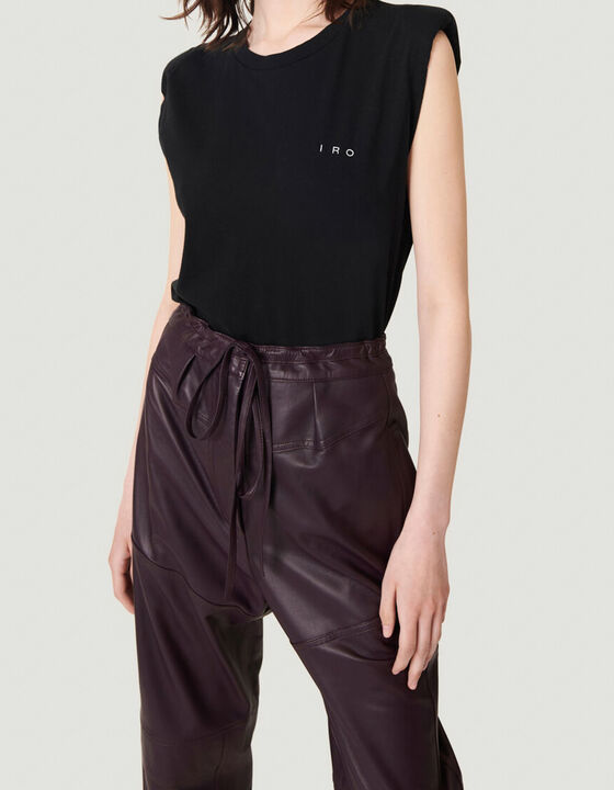 DYSHE PADDED LOGO CREW NECK TANK TOP